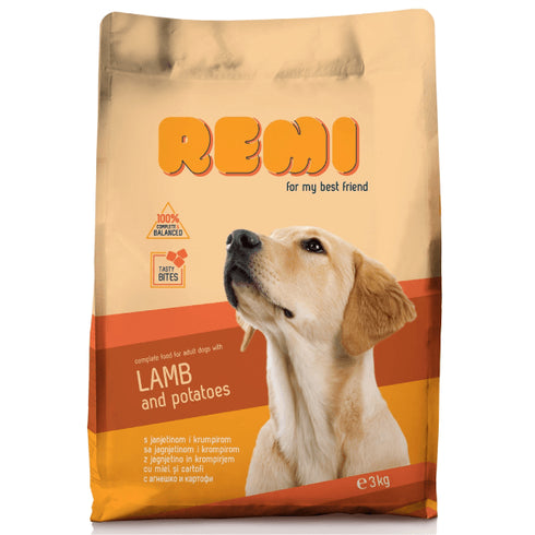 Hrana uscata pentru caini Remi Dog Miel&Cartofi 3kg